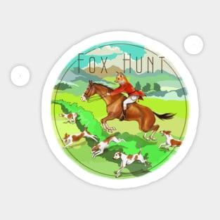 Fox Hunt Sticker